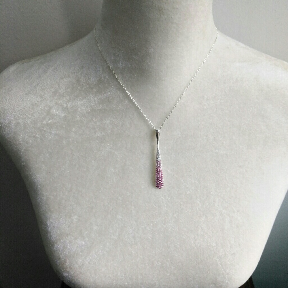 NVC Graduated Crystal Pendant - Picture 2 of 4
